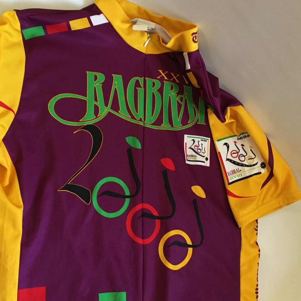 Voler Mens Cycling Jersey Size XL   Ragbrai Des Moines Register
